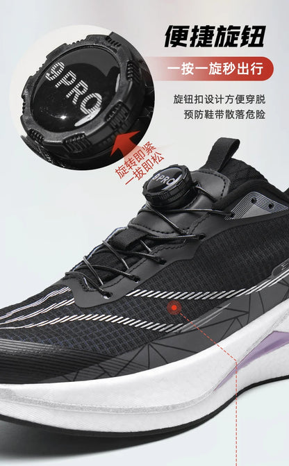 Sneakers﻿ Men Sports Carbon Board Speciality Breathable Lightweight Women's Comfortable Athletic Nonskid Marathon Running Shoe