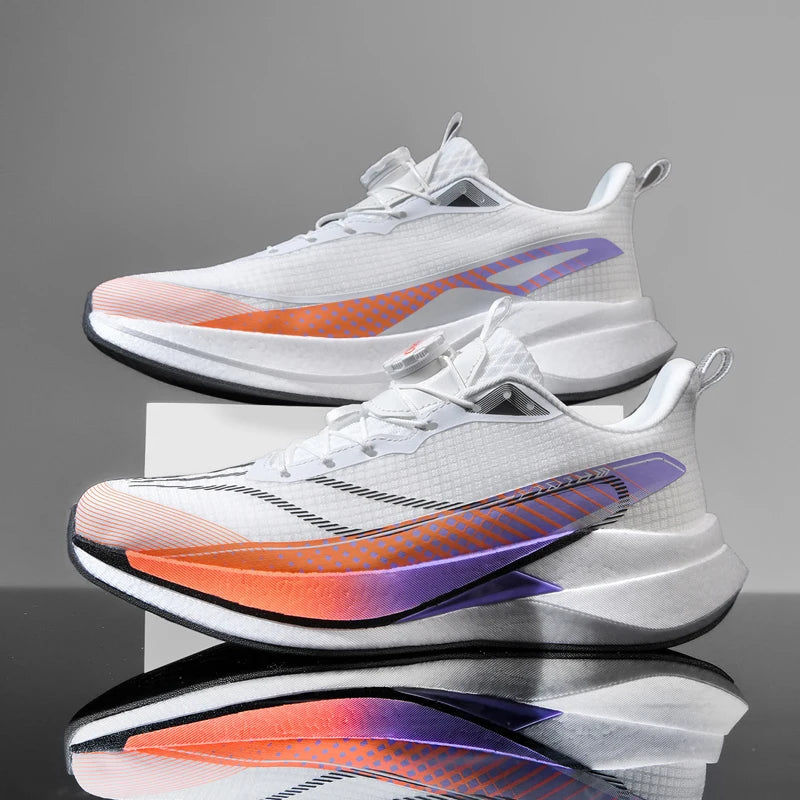 Sneakers﻿ Men Sports Carbon Board Speciality Breathable Lightweight Women's Comfortable Athletic Nonskid Marathon Running Shoe