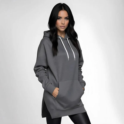 Hoodies Coats Women Solid Sweatshirts Jacket Pocket Drawstring Hooded Slight Strech Loose Casual Office Lady 2025 Spring Autumn
