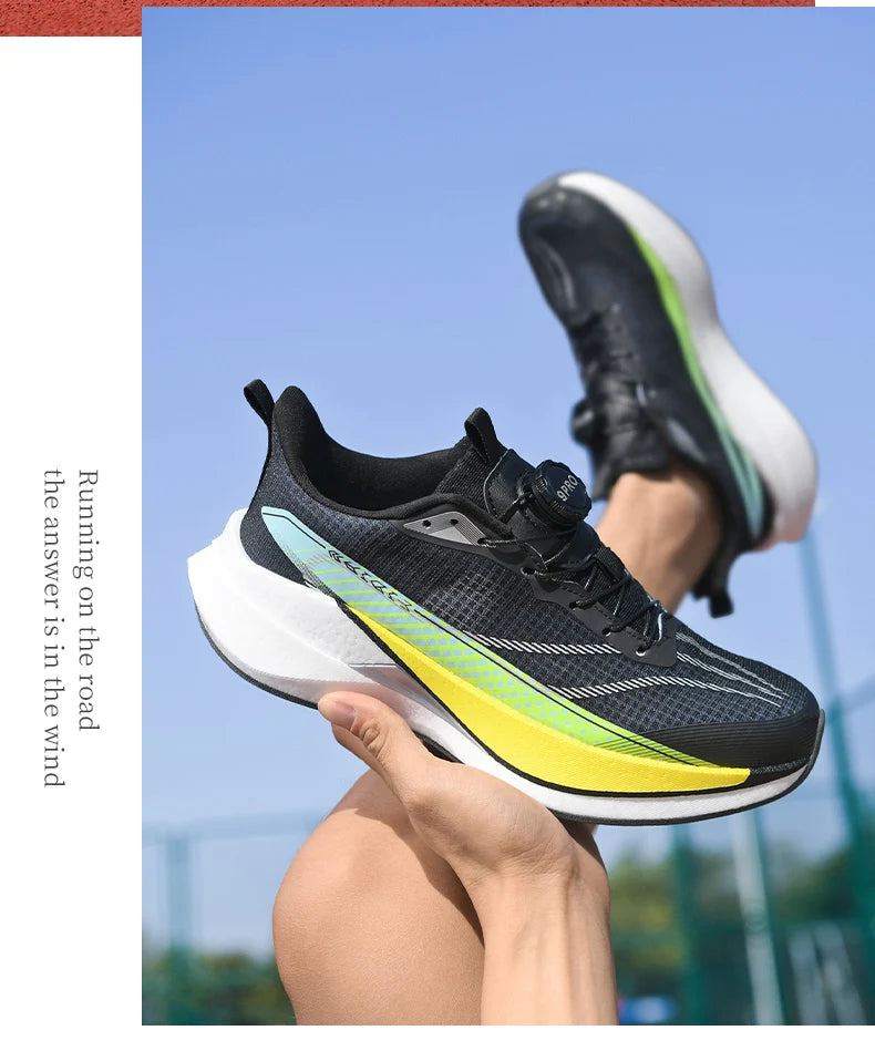 Sneakers﻿ Men Sports Carbon Board Speciality Breathable Lightweight Women's Comfortable Athletic Nonskid Marathon Running Shoe