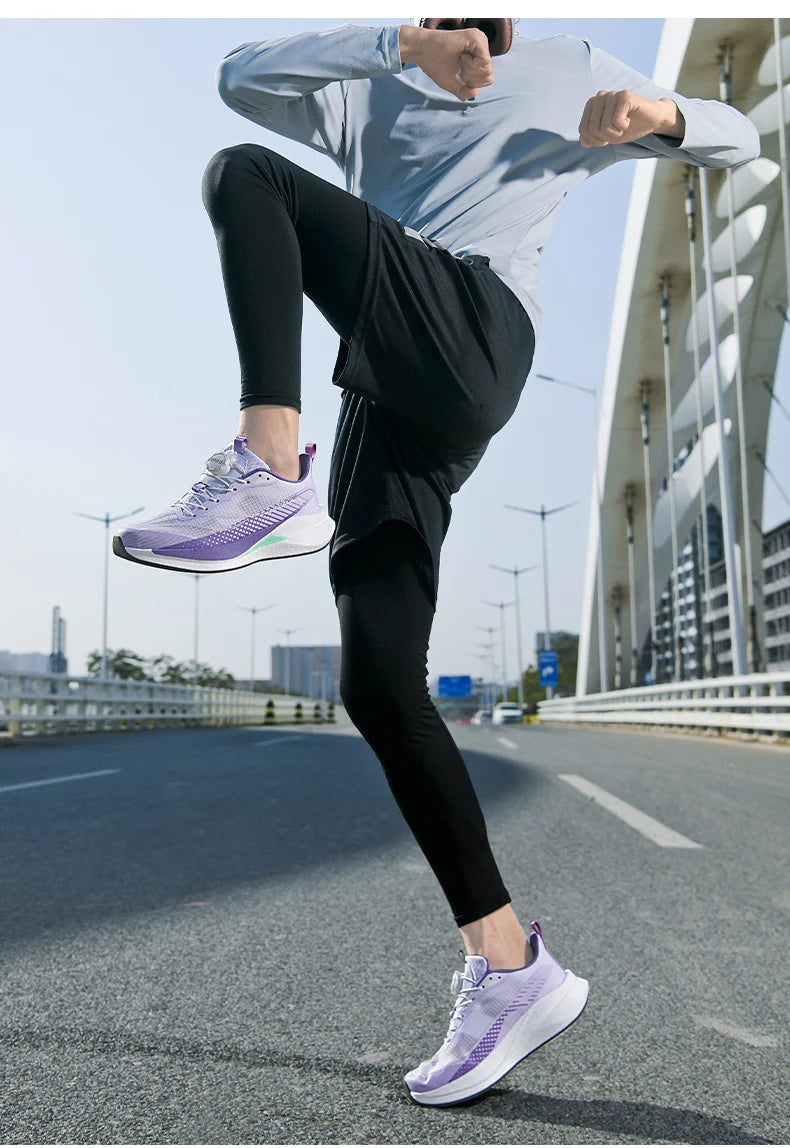 Sneakers﻿ Men Sports Carbon Board Speciality Breathable Lightweight Women's Comfortable Athletic Nonskid Marathon Running Shoe