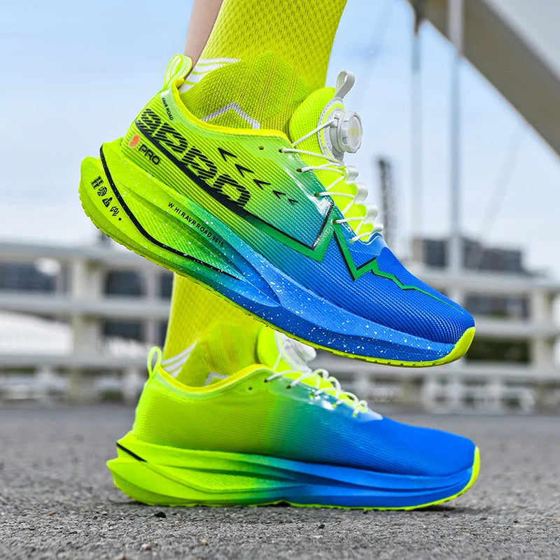 Men Running Shoes Carbon Board Speciality Sports Breathable Lightweight Women's Comfortable Athletic Nonskid Marathon Sneakers