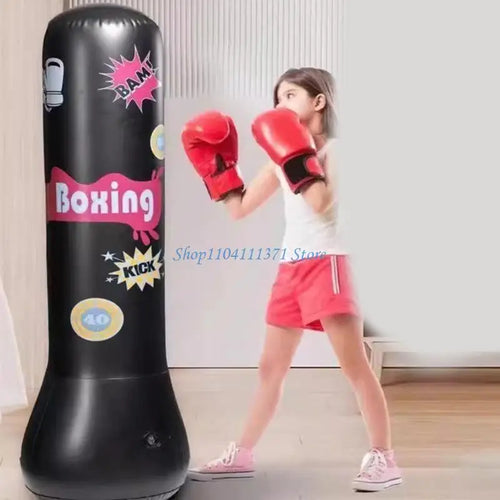 Kids Punching Bags Inflatable Boxing Bag Toy Children Boxing Punch Kicking Toy Fitness Training Equipment Enduring