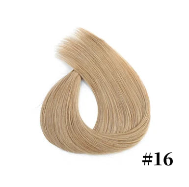 Human Hair Extension For Women Tape IN Hair Extensions Bonded Hairpieces Capsules Microlink Capsules Natural Straight Hair 20PCS