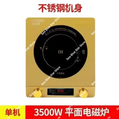 Flat induction cooker 220V 3500W commercial 5000W high-power hot pot stir-fry household induction cooker