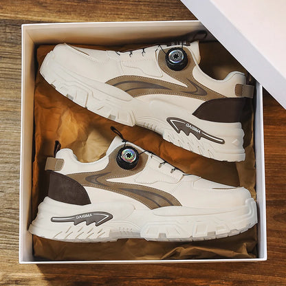women's sports shoes 2026 Autumn New Men's Versatile High-Top Trendy Thick-Soled Running Shoes Breathable Casual Trendy Shoes