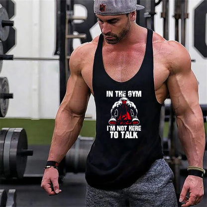 Fitness Sports Vest Summer Trendy Brand Casual Vest Loose Bottoming Waistcoat Sleeveless T-shirt