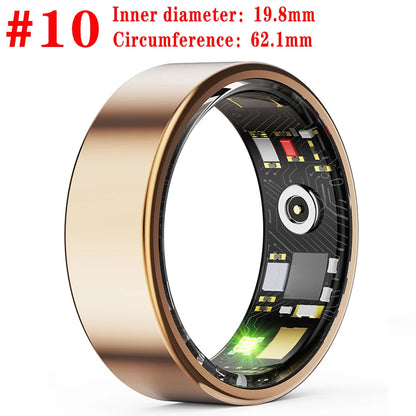 Health Smart Ring Couple Men Women Care For Family Sports Fitness 24H Heart Rate Blood Oxygen Sleep Monitoring IP68 Waterproof