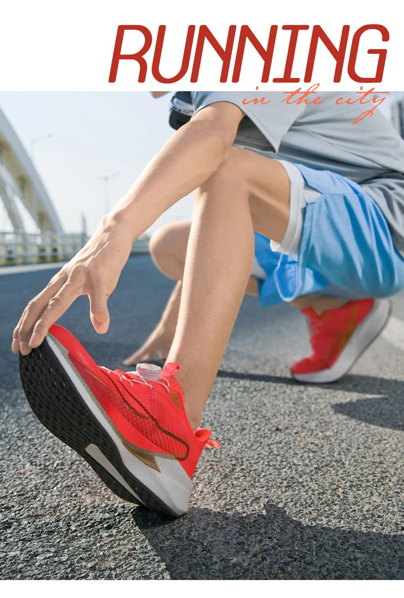 Sneakers﻿ Men Sports Carbon Board Speciality Breathable Lightweight Women's Comfortable Athletic Nonskid Marathon Running Shoe