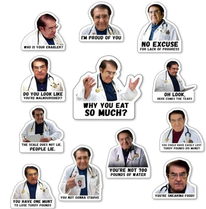 12PCS Dr Now Magnets Fridge, Dr. Nowzaradan Fridge Magnet Diet Plan Book, Stay Healthy, Funny Refrigerator Magnets