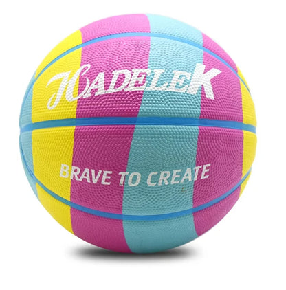 Kid Rubber Basketball Size 5 Primary School Outdoor Training Game Basketball Wear-resistant High Elasticity Good Hand Feel