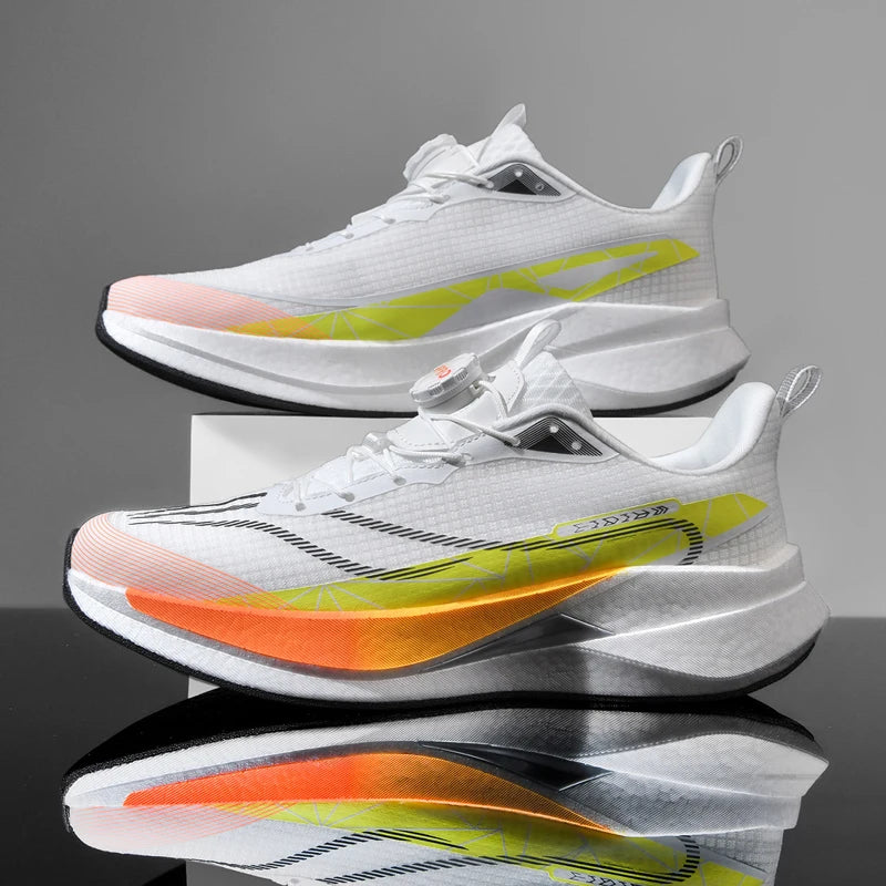 Sneakers﻿ Men Sports Carbon Board Speciality Breathable Lightweight Women's Comfortable Athletic Nonskid Marathon Running Shoe