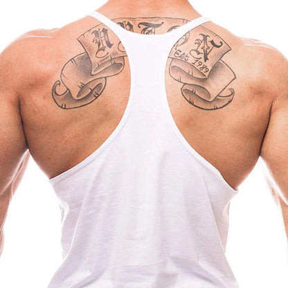 Fitness Sports Vest Summer Trendy Brand Casual Vest Loose Bottoming Waistcoat Sleeveless T-shirt