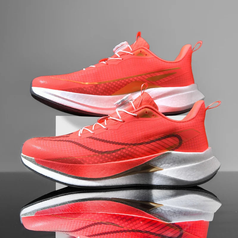 Sneakers﻿ Men Sports Carbon Board Speciality Breathable Lightweight Women's Comfortable Athletic Nonskid Marathon Running Shoe