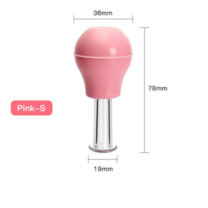 Facial Massage Cups Rubber Vacuum Cupping Skin Lifting Anti Cellulite Massager for Face Pvc Body Cups Skin Scraping Massage Jar