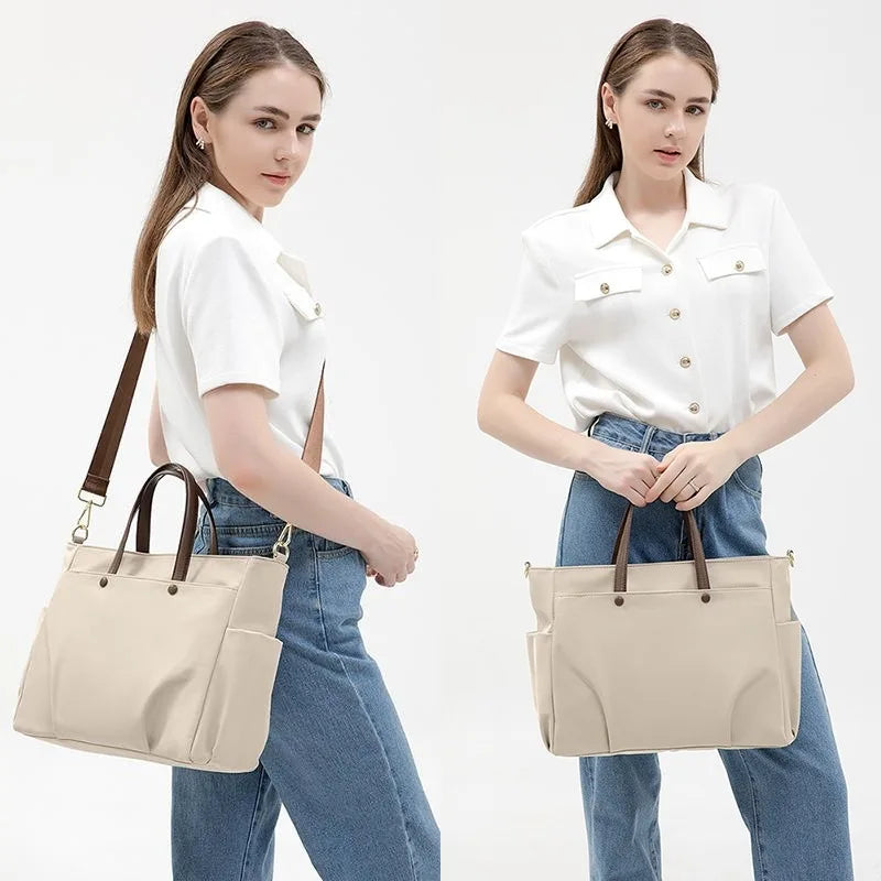 Laptop Bag Women's Shoulder Portable Large-capacity Briefcase Shoulder Crossbody Tote 15.6-inch Inner Sleeve Bag