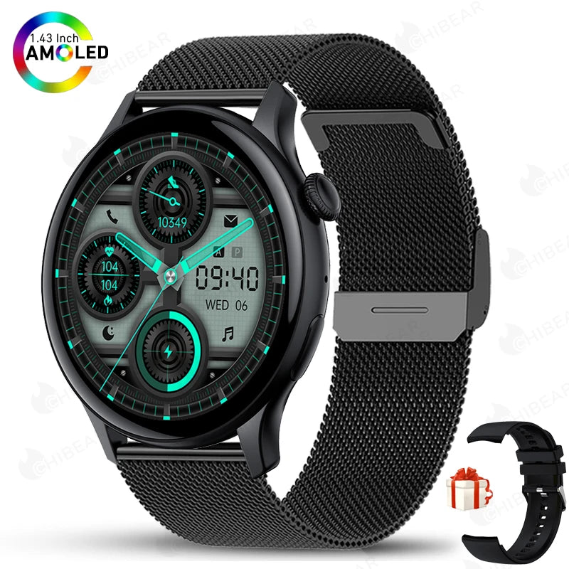 2025 New Real AMOLED HD Smartwatch Ladies Health Monitoring AI Voice Bluetooth Call Smart Watch Women Android IOS