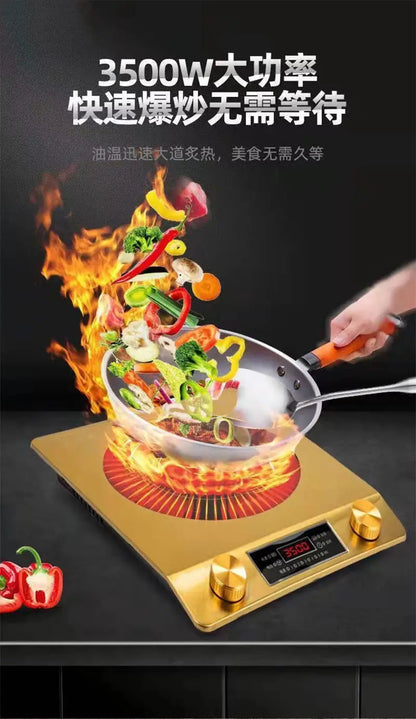 Flat induction cooker 220V 3500W commercial 5000W high-power hot pot stir-fry household induction cooker