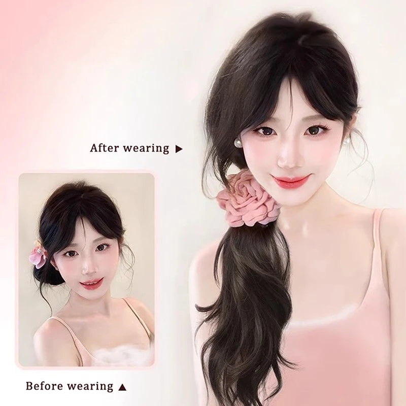 Natural Braid Tail Style Faux Hair Extension with Horsetail Wig