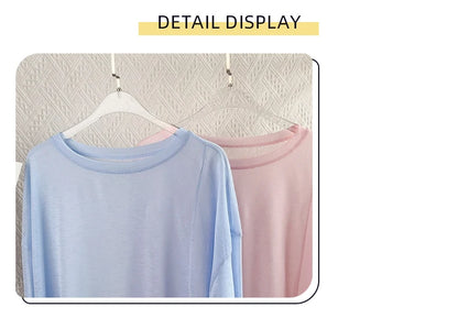 Women's Fitness Sports T-shirt Loose Long Sleeve Breathable Comfort Side-Opening Design Running Fitness Leisure Outdoor Yoga Top