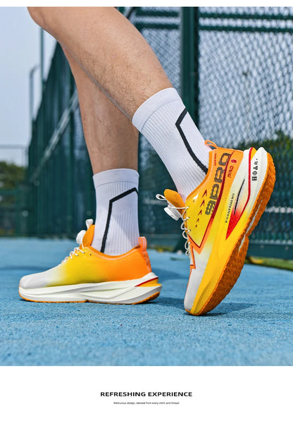 Men Running Shoes Carbon Board Speciality Sports Breathable Lightweight Women's Comfortable Athletic Nonskid Marathon Sneakers