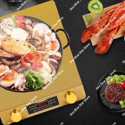 Flat induction cooker 220V 3500W commercial 5000W high-power hot pot stir-fry household induction cooker