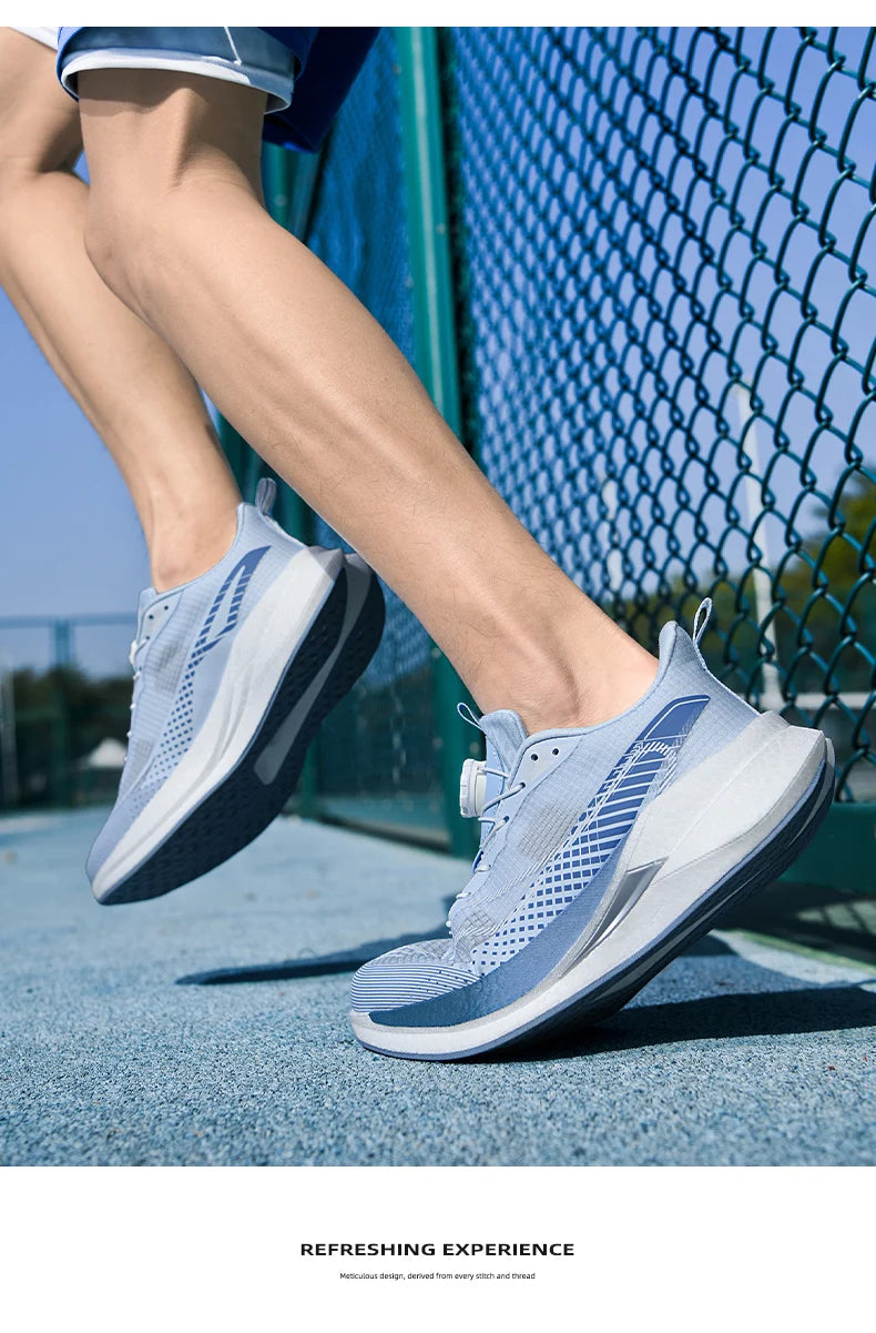 Sneakers﻿ Men Sports Carbon Board Speciality Breathable Lightweight Women's Comfortable Athletic Nonskid Marathon Running Shoe