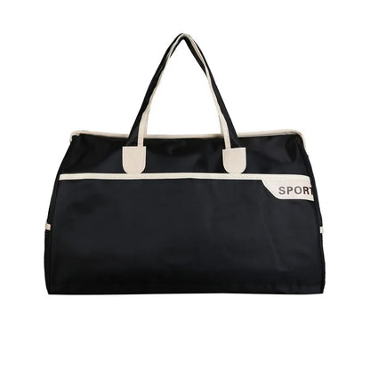 Nylon Travel Duffel Bag Outdoors Storage Bag Large Capacity Short-Distance Travel Package Foldable Boarding Bag Luggage Handbag