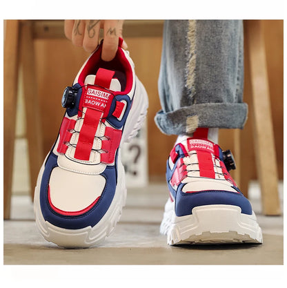 women's sports shoes 2026 Autumn New Men's Versatile High-Top Trendy Thick-Soled Running Shoes Breathable Casual Trendy Shoes