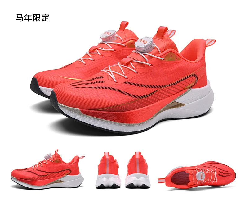 Sneakers﻿ Men Sports Carbon Board Speciality Breathable Lightweight Women's Comfortable Athletic Nonskid Marathon Running Shoe