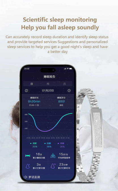 2026 New Smart Watch Pedometer Health Smart Bracelet Women Men Sports Fitness Waterproof Heart Rate Sleep Monitoring Wristbands