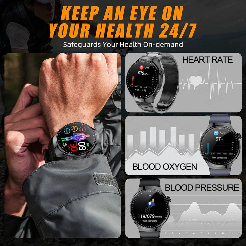 2026 New Non Invasive Health Monitoring Smartwatch Blood Lipids Uric Acid Heart Rate Body Temperature Bluetooth Call Smart Watch