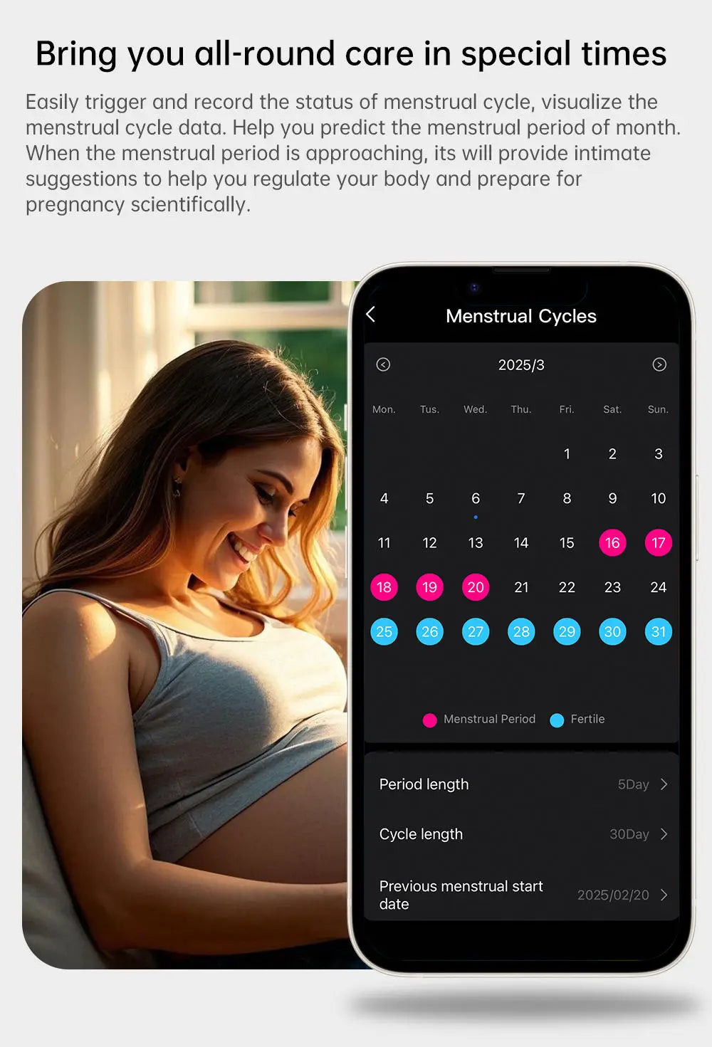 Smart Ring with Notifications and Vibrate, Health Monitoring Stress Monitor, Calls Message Vibration Reminder, Slient Alarm