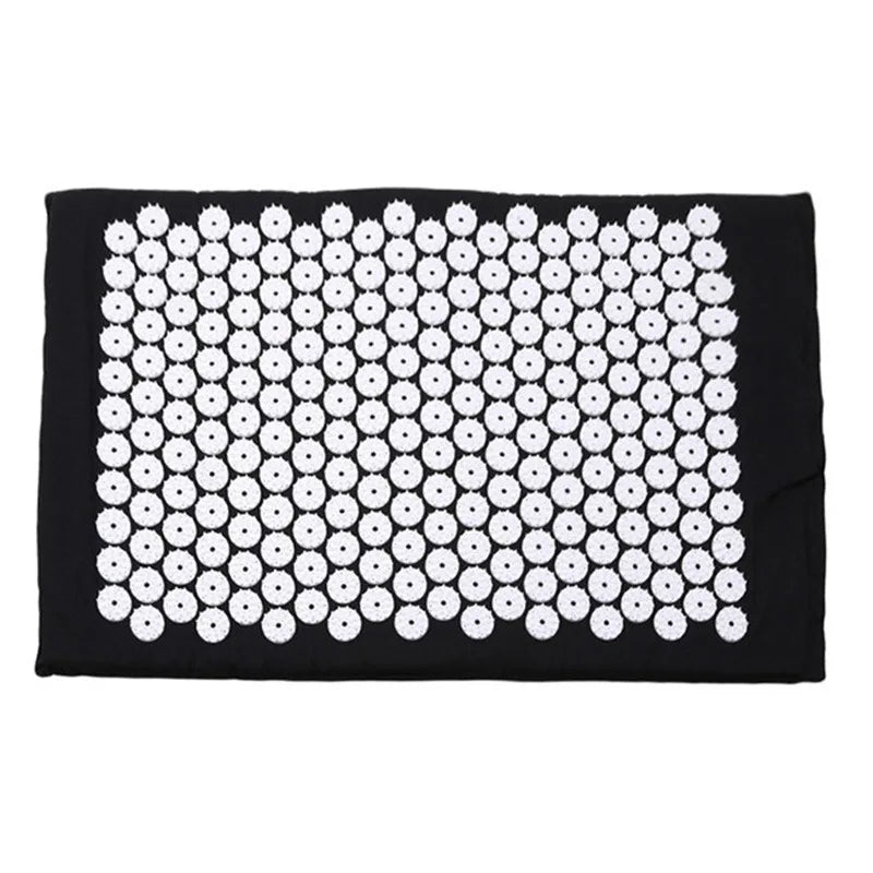 Acupuncture Massager Yoga Mat Pillow Massage Pain Relief Stress Back Pain Spike Acupuncture Mat and Pillow Set with Bag