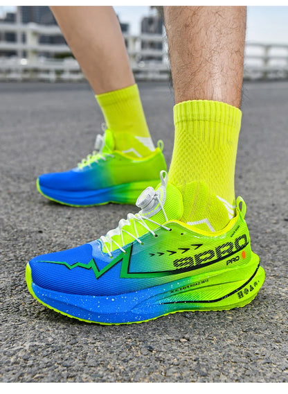 Men Running Shoes Carbon Board Speciality Sports Breathable Lightweight Women's Comfortable Athletic Nonskid Marathon Sneakers