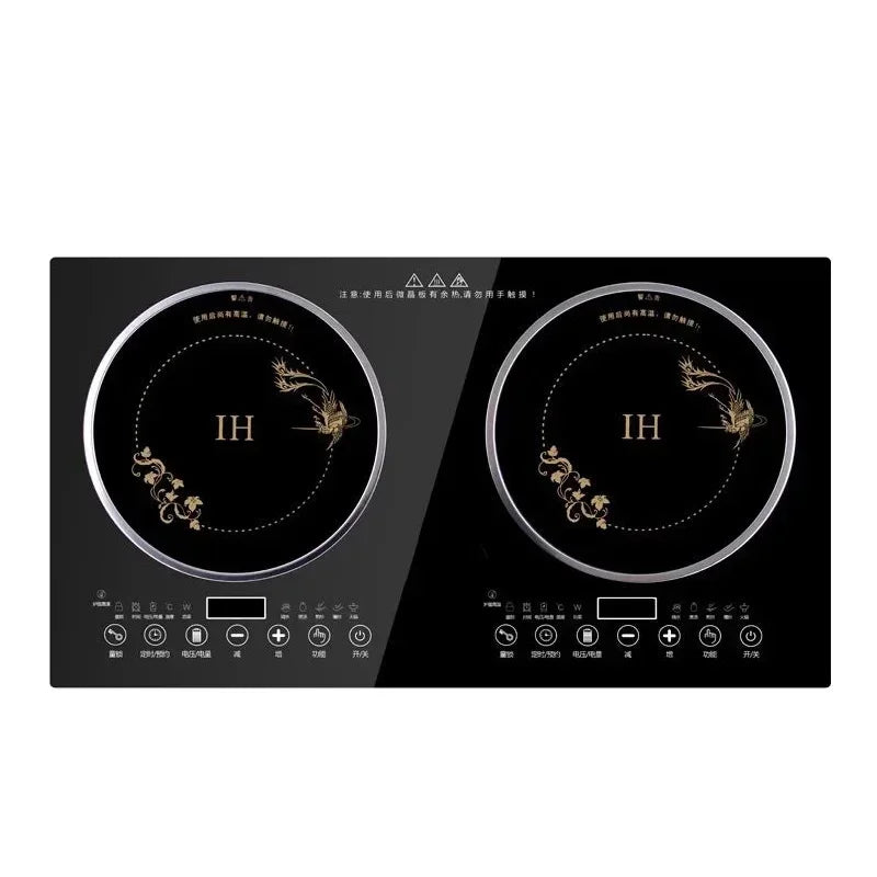 Double-Stove Induction Cooker Household Embedded Panel Cooktop Stove And Ceramic Stove Embedded Dual-Use Independent Control
