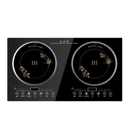 Double-Stove Induction Cooker Household Embedded Panel Cooktop Stove And Ceramic Stove Embedded Dual-Use Independent Control