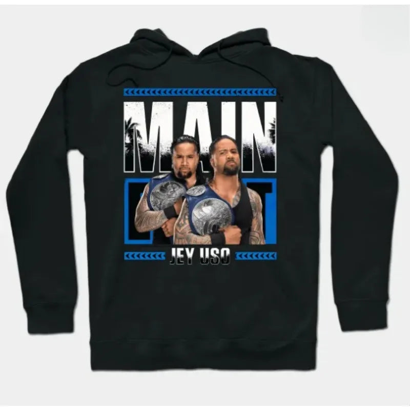 Jey Uso Yeet Hoodies Merch Hooded Women/Men Fashion Casual Streetwear Sweatshirts Clothing Fashion Hoodie Outwear