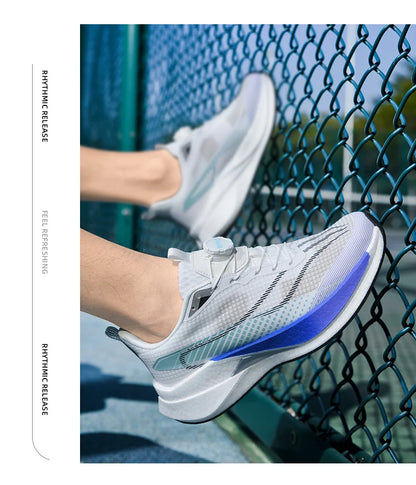 Sneakers﻿ Men Sports Carbon Board Speciality Breathable Lightweight Women's Comfortable Athletic Nonskid Marathon Running Shoe