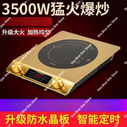Flat induction cooker 220V 3500W commercial 5000W high-power hot pot stir-fry household induction cooker