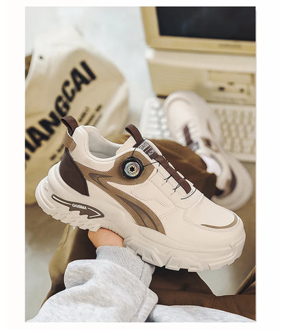 women's sports shoes 2026 Autumn New Men's Versatile High-Top Trendy Thick-Soled Running Shoes Breathable Casual Trendy Shoes