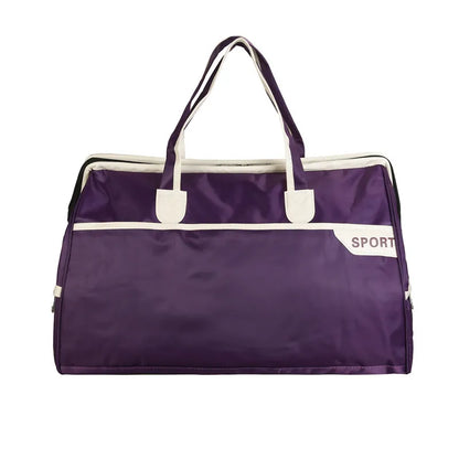 Nylon Travel Duffel Bag Outdoors Storage Bag Large Capacity Short-Distance Travel Package Foldable Boarding Bag Luggage Handbag