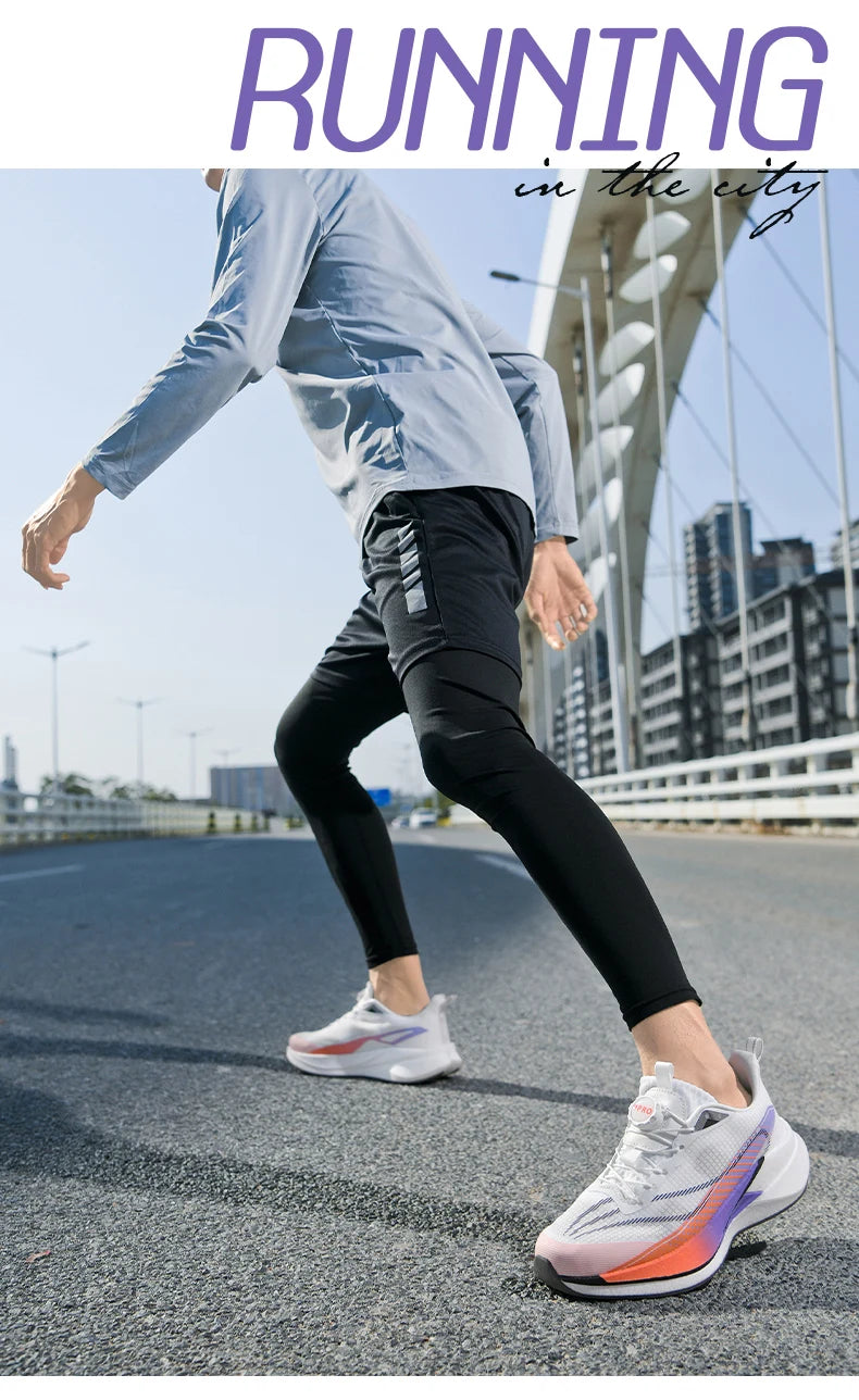 Sneakers﻿ Men Sports Carbon Board Speciality Breathable Lightweight Women's Comfortable Athletic Nonskid Marathon Running Shoe