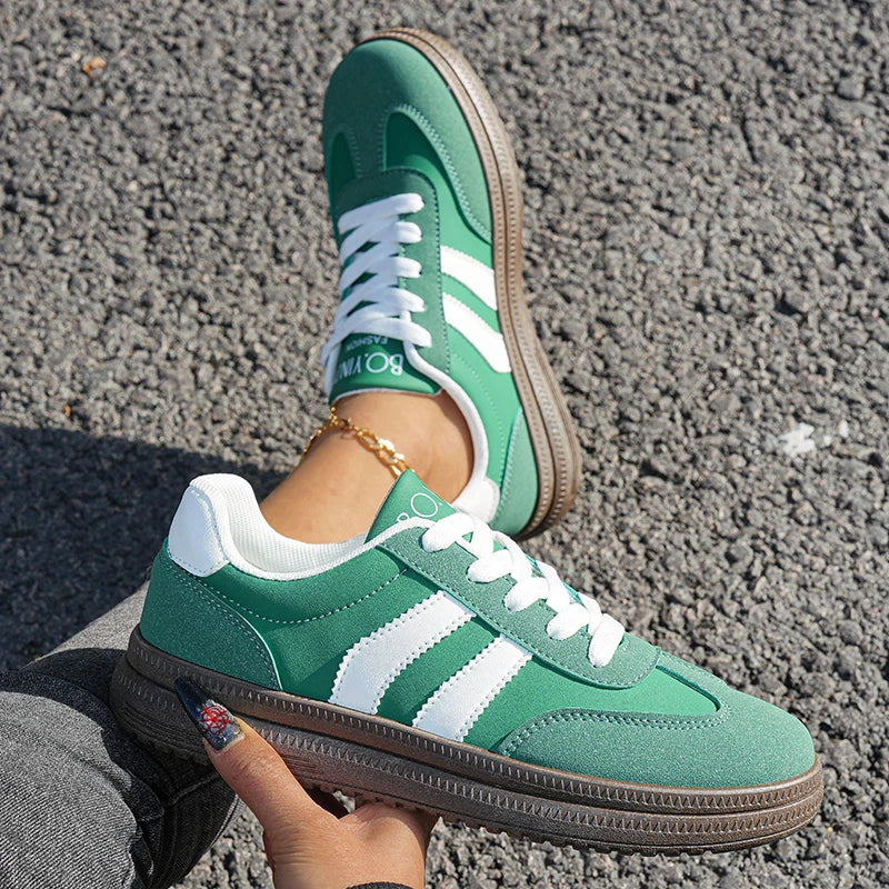 Sports Shoes for Women, Fashionable, Lightweight Lace-Up Sneakers, Casual Sneakers, Suitable for Travel and Running