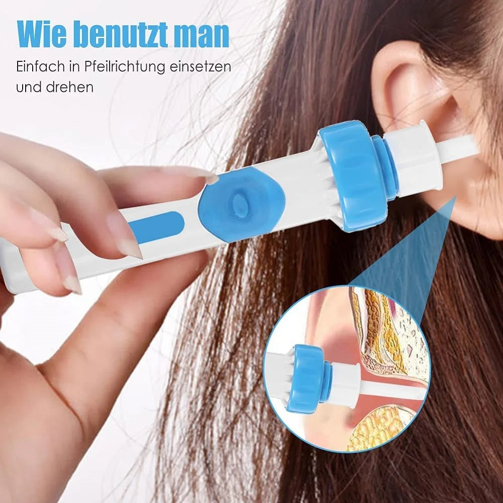 Electric Ear Cordless Safe Vibration Painless Ear Cleaner Silicon Ear Spoon Tool Set Ear Wax Removal Tool for Adults & Children