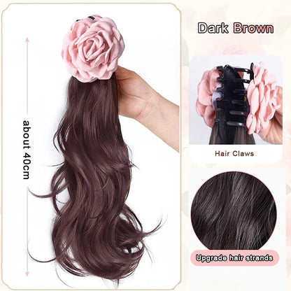Natural Braid Tail Style Faux Hair Extension with Horsetail Wig