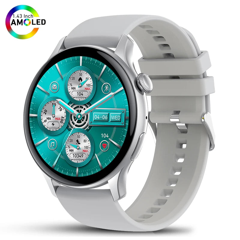 2025 New Real AMOLED HD Smartwatch Ladies Health Monitoring AI Voice Bluetooth Call Smart Watch Women Android IOS