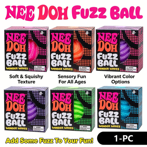 Nee Doh Fuzz Ball Blind Box Series Desktop Ornament Stress Relief Toys Suitable For People Under Pressure Fun Soft Stress Ball