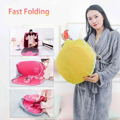 Portable Folding Steam Sauna Bag SPA Room Tent Box Without Steamer for One Person or Two People Weight Loss Full Body Slimming