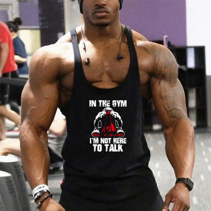 Fitness Sports Vest Summer Trendy Brand Casual Vest Loose Bottoming Waistcoat Sleeveless T-shirt